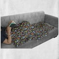thumbnail image 5 of Butterfly Soft Flannel Fleece Throw Blanket, Continuous Watercolor Look Spring Fly Flowers Fauna, Cozy Plush for Indoor and Outdoor Use, 50" x 60", Multicolor, by Ambesonne, 5 of 5