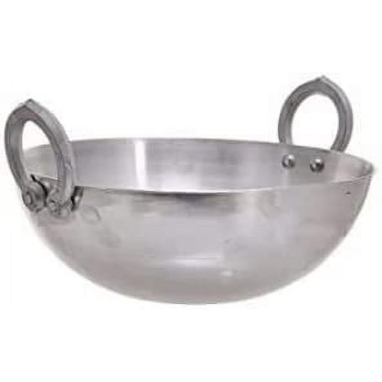 16'' Deep Cooking Pot Pan Aluminum Low Pot Non Stick Coating 10-1/2 QT Wide  Wok