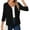 A-02 Black, variant on HOWCOME Women's Button Cardigan 3/4 Sleeve Soft Knit Sweater Tops, Black L