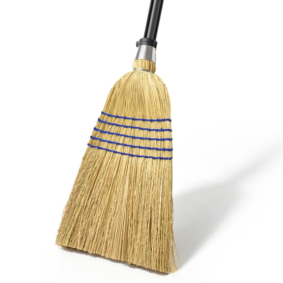 TidyBliss Corn Straw Broom Heavy Duty with 59 inches Long Handle