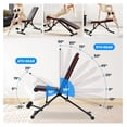 thumbnail image 4 of Foldable Adjustable Weight Press 795LB for Home Gym, Full Body Workout Sit Up Exercise, Ab Exercises Strength Training, Lifting Incline Decline Flat Utility Benches, 2-Sec Folding, 4 of 7