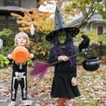 thumbnail image 3 of Halloween Witch's Broom Decorations, Adjustable Plastic Ribbons Evil Witch Flying Brooms, Costume Props for Kids (Rose), 3 of 8