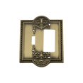 thumbnail image 2 of Nostalgic Warehouse 719718 Meadows Switch Plate with Toggle and Rocker, Antique Brass, 2 of 3