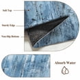 thumbnail image 6 of Blue Abstract Round Area Rug 4Ft Washable Circle Rugs for Bedroom Dining Room, Vintage Geometric Gradient Oil Painting Simple Non-Slip Carpet Floor Mats Indoor Outdoor Carpet Runner Home Decor, 6 of 8