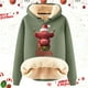 thumbnail image 2 of WILLBEST Sudadera con Capucha para Mujer, Estampado Navideño de Vaca, Cálida XXXXX-Grande, 2 of 4
