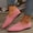 Pink, variant on Viluyesy Womens Flats Shoes, Suede Solid Color Pointed Toe Wide Width Spring Summer Slip-On Shoes Blue