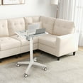 thumbnail image 2 of Costway Mobile Ordinateur Portable Chariot Pneumatique Réglable Debout Bureau Podium Porte-Gobelet, 2 of 10