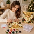 thumbnail image 3 of Christmas Angels Diamond Art Kit, Framed 3D Pearl Painting for Adults, 20x20cm Cute Holiday Wall Art with Beads, Complete Craft Set for Home Decor, Relaxation & Gift, 3 of 4