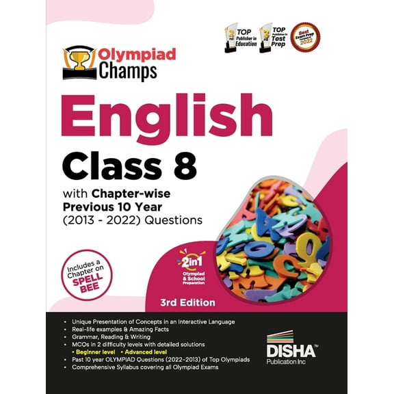 Olympiad Champs English Class 8 with Chapter-wise Previous 10 Year (2013 - 2022) Questions 5th Edition Complete Prep Gui, (Paperback)