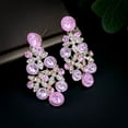 thumbnail image 4 of KAKOWELY 1 juego de collar y pendientes de boda con brillantes diamantes de imitación y cadena para el cuello., 4 of 5