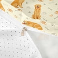 thumbnail image 4 of Homewish Golden Retriever Animal Twin Duvet Cover,Dog Paws Bone Twin Bedding,Yellow,Reversible,2-Piece,1 Duvet Cover and 1 Pillowcase, 4 of 6