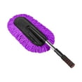 thumbnail image 4 of Exterior suave del del coche de la microfibra con la manija extensible, del cepillo del coche para limpiar el polvo del coche Violeta Sunnimix Plumero de microfibra para coche, 4 of 8