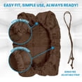 thumbnail image 4 of HOMEIORA 1pc Indoor Air Conditioner Cover AC Unit Cover for Window Units, Window AC Unit Cover for Inside, Double Insulation with Elastic Strap, 25" (L) x 17" (H) x 3.5" (D), Brown, 4 of 6