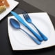 thumbnail image 3 of Devico Utensilios portátiles, juego de cubiertos de viaje para acampar, 8 piezas, incluido cuchillo, tenedor, cuchara, palillos, cepillo de limpieza, pajitas, estuche portátil, juego de cubiertos de, 3 of 7