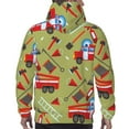thumbnail image 5 of Bingfone Cartoon Fire Truck Men'S Drawstring Hoodie Long Sleeve Pocket Sweatshirts-Xx-Large, 5 of 9
