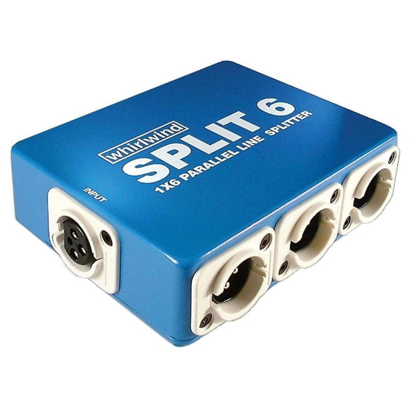 Divisor de nivel de línea Whirlwind Split 6 XLR de 1 hembra a 6 macho
