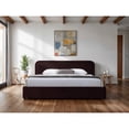 thumbnail image 3 of Omax Decor Chloe Upholstered Platform King Bed in Burgundy Fabric, 3 of 9