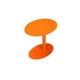 thumbnail image 1 of Mesa auxiliar moderna de metal para exteriores Table Benzara, naranja, 1 of 3