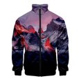 thumbnail image 3 of Chaqueta con estampado de paisaje de montaña nevada en 3D, chaquetas con gráficos de paisajes divertidos para hombres y niños, ropa de calle de moda, ropa superior, 3 of 5