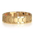 thumbnail image 2 of Pulsera de hombre con imán hexagonal esférico, pulsera ancha cuatro en uno, 2 of 6