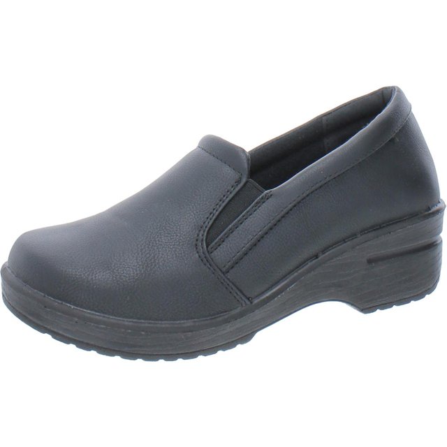 Easy Works by Easy Street Sabot Leeza pour Femmes, Noir, 6.5 US