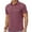 Wine Red, variant on QDG Mens Polo Short Sleeve Shirt Casual Summer Classic Collared T-Shirt Basic Button Tee with Pocket Navy Blue L