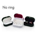 thumbnail image 4 of 2X Caja de Anillo de Par de Seda de Terciopelo Caja de Anillo de Boda Caja A, 4 of 9