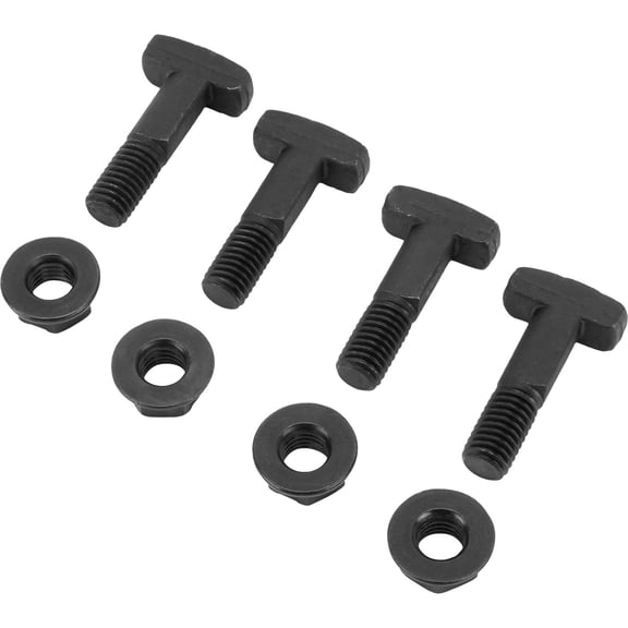 Speedway Motors Mustang II Upper Control Arm T-Bolts, Original Design, Easy Install, Set of Four with Nuts, Bolt Length 2-1/8", Ideal for Street Rod Front End, Perfect Fit with 1/2"-13 TPI Thread Size