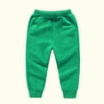thumbnail image 2 of LLYWEY Toddler Fleece Jogger Pants - Kids Winter Sweatpants - Unisex Baby Boys Girls Joggers Solid Comfortable Elastic Waist Pull On Long Sweat Pants Trousers with Pockets Green 18-24 Months, 2 of 4