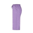 thumbnail image 4 of Sevevn Women Solid Color Elastic Waist Sports Casual Pants With Side Pockets Clearance Sales Online Deals Purple M, 4 of 7