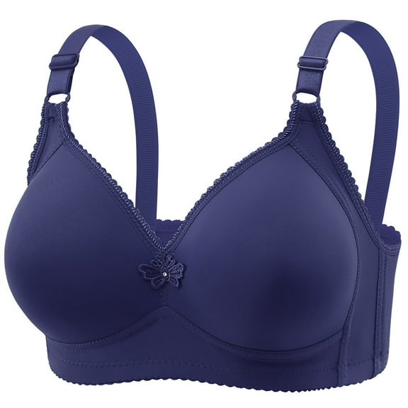 Pejock Women's Plus Size Wirefree Bra, Breathable Thin Cup Minimizer Seamless Full Coverage Comfort for Everyday Wear