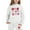 White, variant on Kiijoy Toddler Girls Outfit Sets Hearts Print Hoodie and Joggers Sweatsuit, Sizes 2-3