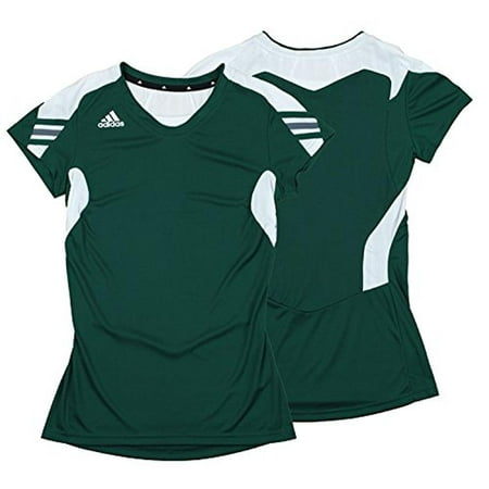 - Adidas Women's Climacool Short Sleeve Performance Jersey Shirt, Green