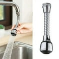 thumbnail image 2 of Faucet, Ongmies 360 Rotatable Bubbler High Pressure Faucet Extender Water Saving Bathroom Kitchen Accessories Kitchen Gadgets, Silver, 2 of 5