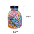 thumbnail image 5 of Riguas 1 Bottle Hair Ties 1000 Pcs Multi Colors Disposable Mini Hair Rings Children Girls Rubber Bands Sweet Color Elastic Large Quantity Hair Bands with Storage Bottle, 5 of 6