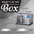 thumbnail image 5 of Gourmia Air Fryer French Door Toaster Oven - 6-Slice Capacity, LED Display, 14 Presets, Stainless Steel, 5 of 10