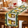 thumbnail image 5 of Lemon Basket Summer Table Runner 90 Inches, Farmhouse Vintage Green Lace Bed Runner Dresser Scarves Tabletop for Indoor Outdoor Parties/Ceremony/Banquet, 13" x 90", 5 of 9
