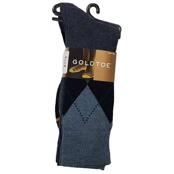 Gold Toe Men's Classic Casual 3-Pack Socks Bundle