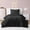 Black, variant on Gabriel 3 piece Comforter Set, Blush, King