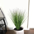 thumbnail image 3 of 27" Artificial Plants Onion Grass Greenery Faux Fake Shrubs Plant Flowers Wheat Grass for House Home Indoor Outdoor Office Room Gardening Indoor Décor 6 Pack, 3 of 5