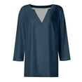 thumbnail image 4 of Joower Graphic Tees Women’s Clothes Plus Size Summer Tops Work Clothes for Women 2024 Fitted Shirts for Women Half Sleeve T Shirts for Women Womens Tops Trendy, 4 of 5