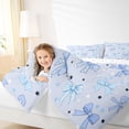 thumbnail image 3 of Erosebridal Kids Kawaii Blue Bowknot Full Size Comforter Sets 3 Pieces,Girls Teens Cute Love Heart Stars Print Bedding Sets,Luxury Bedroom Decor, 3 of 6
