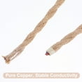 thumbnail image 3 of Luxshiny Twisted Lamp Cord Khaki Hemp Rope Copper Core Retro Style Decorative Wire for Home Pendant Lights, 3 of 6