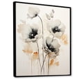 thumbnail image 2 of Designart "Moments Captured With Vivid Black And White Poppies" Poppies Floater Framed Wall Decor, 2 of 5