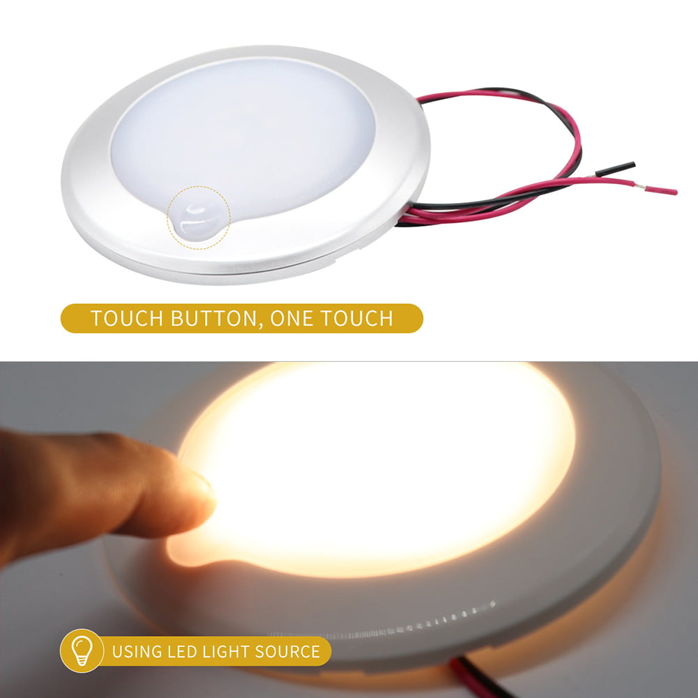 RV Ceiling Light 5 Brightness Levels Camper Interior Lamp with Touch Switch ☘️ 