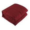 thumbnail image 3 of Unbranded 10-piece Solid Color Microfiber Comforter and Sheets Set Burgundy Queen 10 Pieces or More, 3 of 5