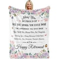 thumbnail image 2 of Retirement Gifts Blanket,Happy Retirement Gifts for Women,Retirement Gifts for Men,Coworker Goodbye Best Retirement Gifts Ideas Retired Throw Blankets Flannel Blanket 50"x 60", 2 of 6