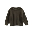 thumbnail image 1 of Suéter de punto de manga larga para bebés, ropa para niños y niñas, Tops de algodón para recién nacidos, 0-9M, Otoño, nuevo, 1 of 4