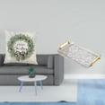 thumbnail image 2 of Funda de almohada,Funda de almohada navideña 2023 de 18 x 18 pulgadas,suave para interiores,Bandeja para servir,Bandeja de cocina rectangular con asa,Bandeja de almacenamiento Plato para, 2 of 8