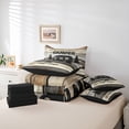 thumbnail image 6 of Catabedysis Rustic Camping 7-Piece Twin Bedding,Sweet Camper Print Bedding Comforter Set For Boys,Multicolor,Black Reversible, 6 of 7